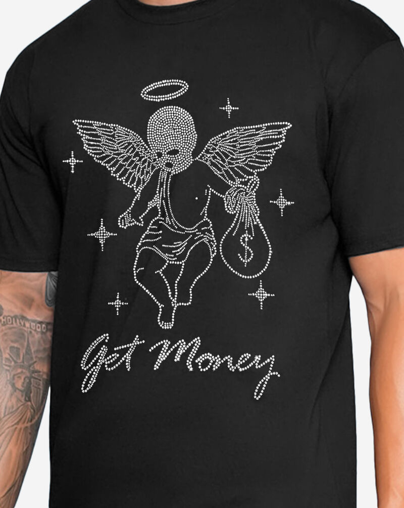 Hasta Muerte GM Star Rhinestone Tee GMSTARRHN-TEE-BLK Black 3