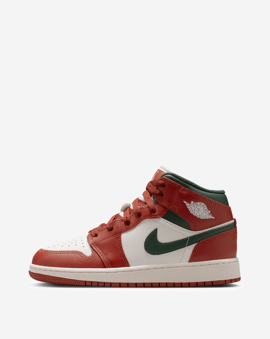 Shop Jordan Big Kids' Air Jordan 1 Mid DQ8423-105 red | SNIPES USA
