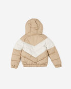 Pre-School Hooded Chevron Puffer Jacket