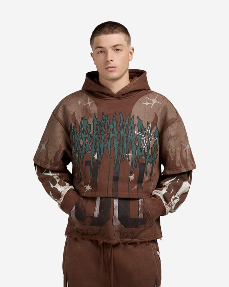 Smoke Rise Unbreakable Hoodie  FO25617SN-MUS Brown 1