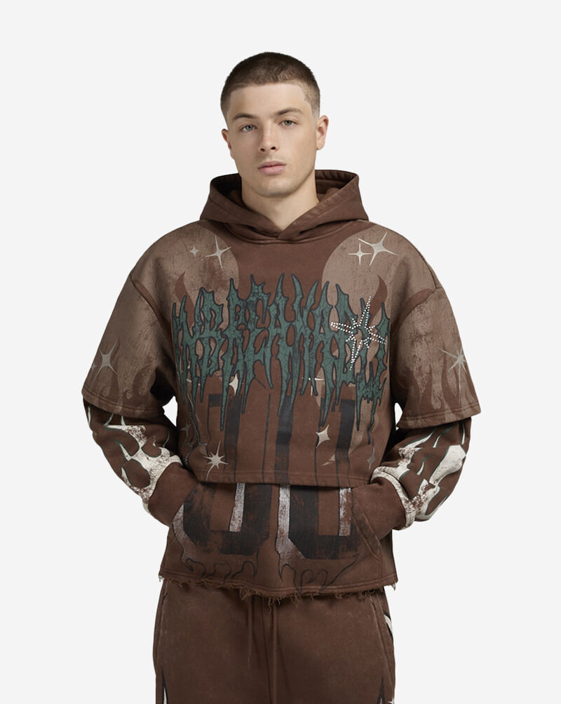 Smoke Rise Unbreakable Hoodie  FO25617SN-MUS Brown 1