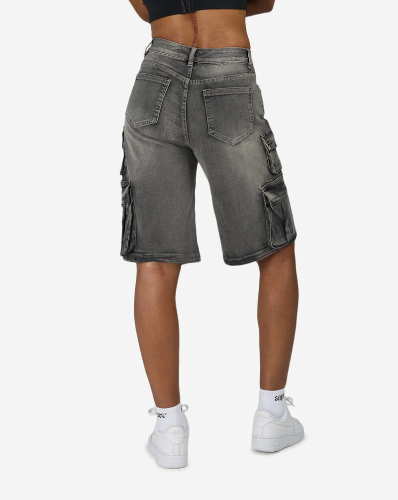 American Bazi 2Pkt Cargo Jorts RSS-668-BLK Black 2