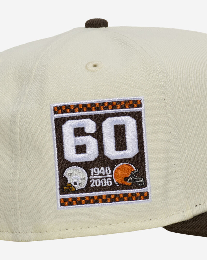 New Era 9Fifty Cleveland Browns Curve A-Frame Snapback Hat 71094923 cream 2