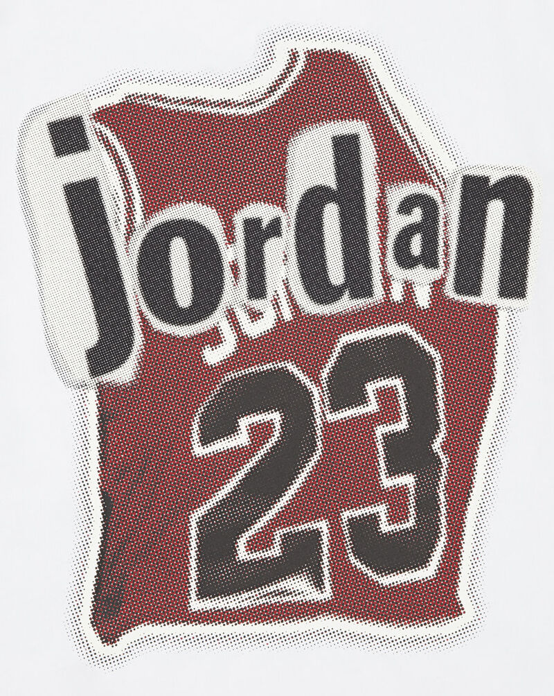 Jordan Big Kids' Jersey Collage T-Shirt 95D737-001 White 2