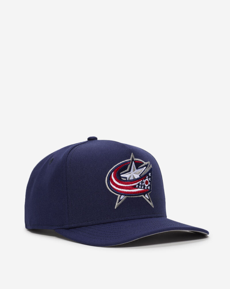 New Era 9Fifty Columbus Blue Jackets A-Frame Basic Snapback Hat  70903644 Blue 1