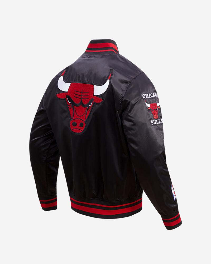 PRO STANDARD Chicago Bulls Retro Classic Rib Satin Jacket  BCB656009-BRK Black 3