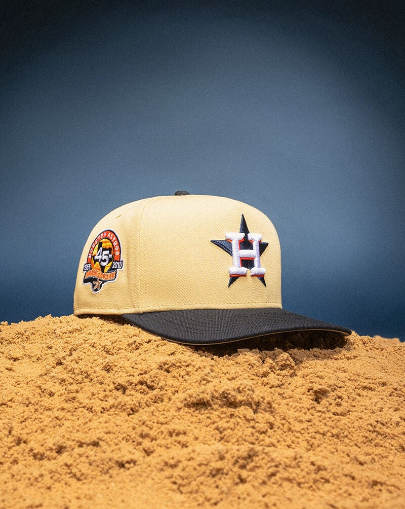 New Era 9Fifty Houston Astros Gold A-Frame Snapback Hat 70948407 Gold 5