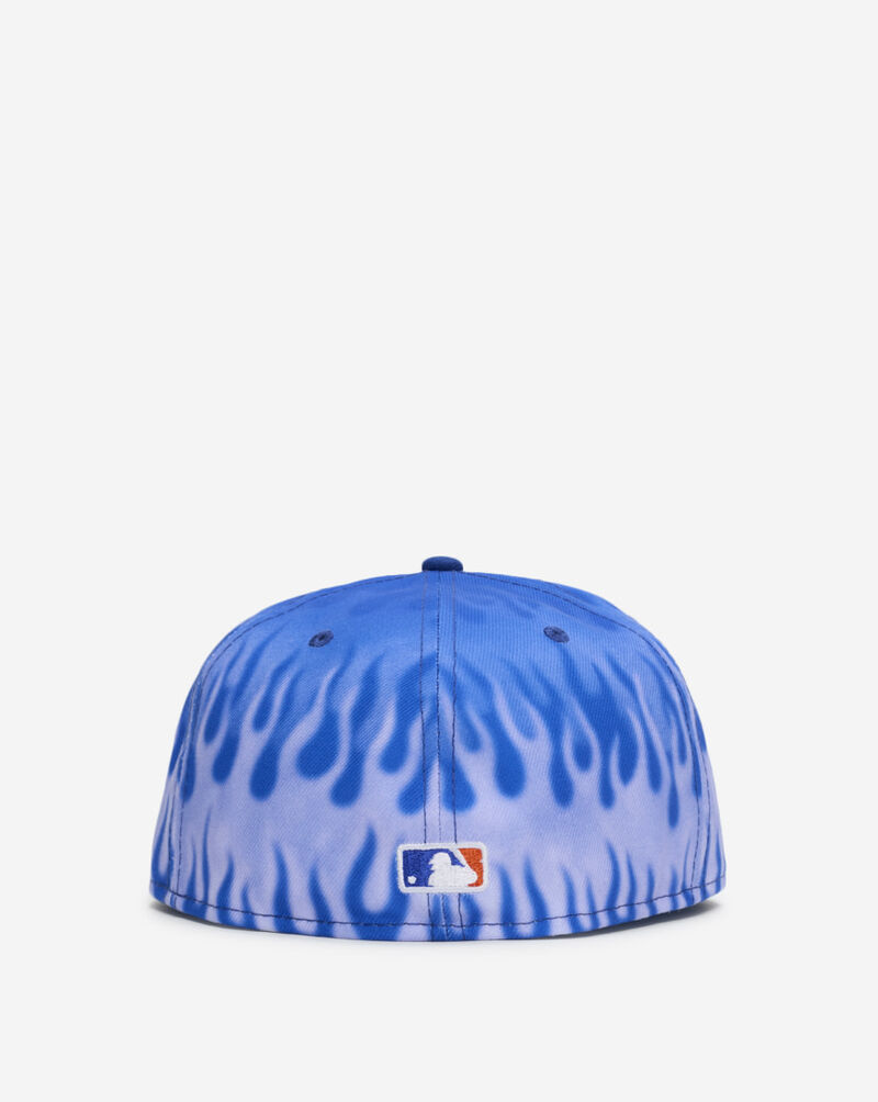New Era 59Fifty New York Mets Flames Fitted Hat 60949337 Blue 3