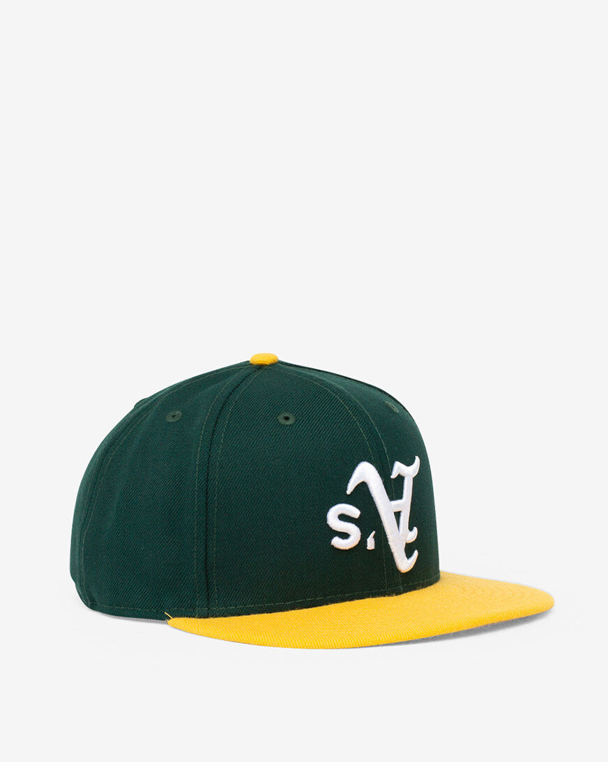 Upside down athletics hat