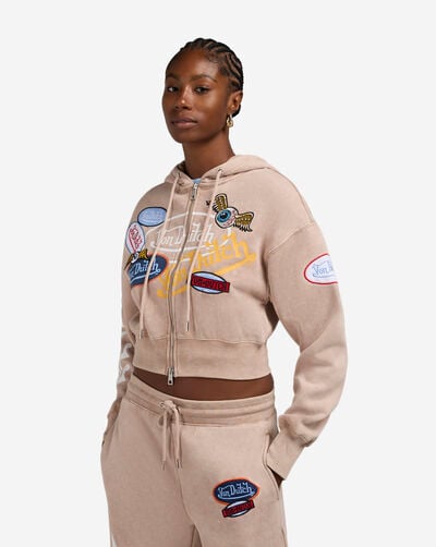 Sticker Mashup Full-Zip Hoodie 