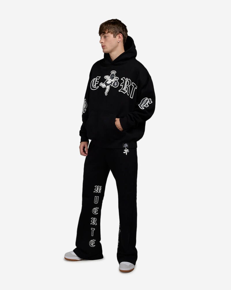 Hasta Muerte Motivated Stacked Fleece Pant HMMOTIVATEDBTM-BLK Black 4