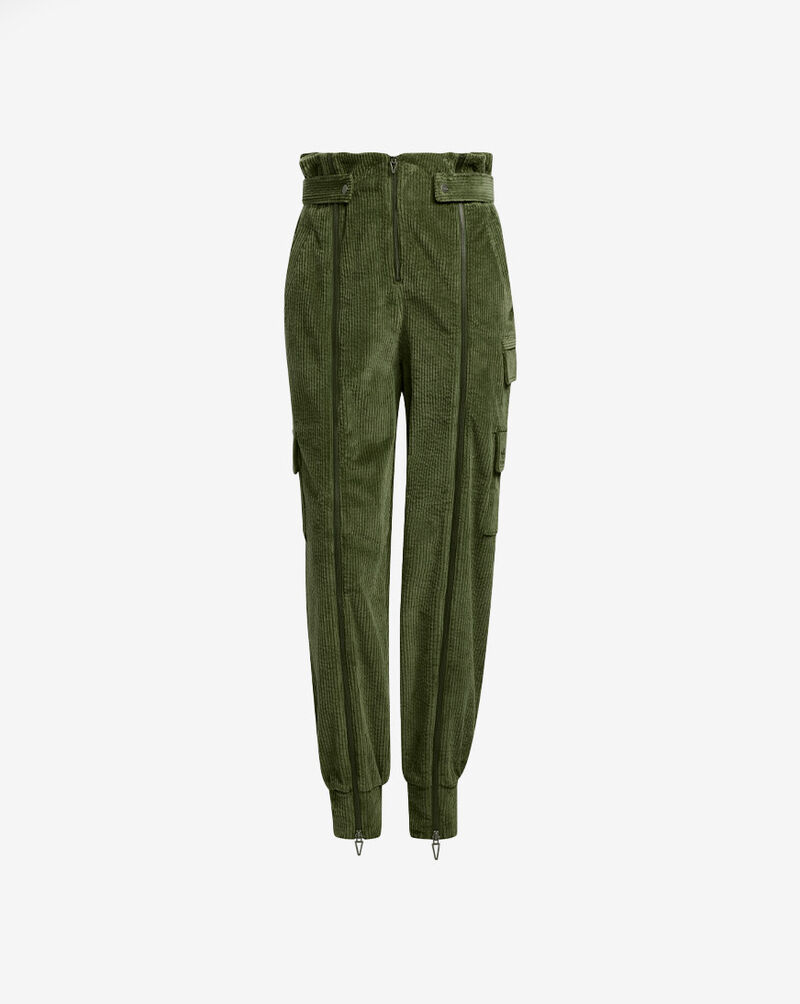adidas IVY PARK Corduroy Zipper Pants  HM2596 Green 5