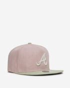 New Era 9Fifty Atlanta Braves A-Frame Snapback Hat 60945079 Pink 1