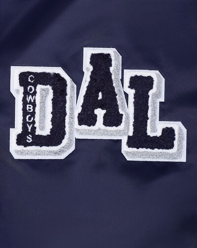 Dallas Cowboys Mash Up Rib Satin Jacket