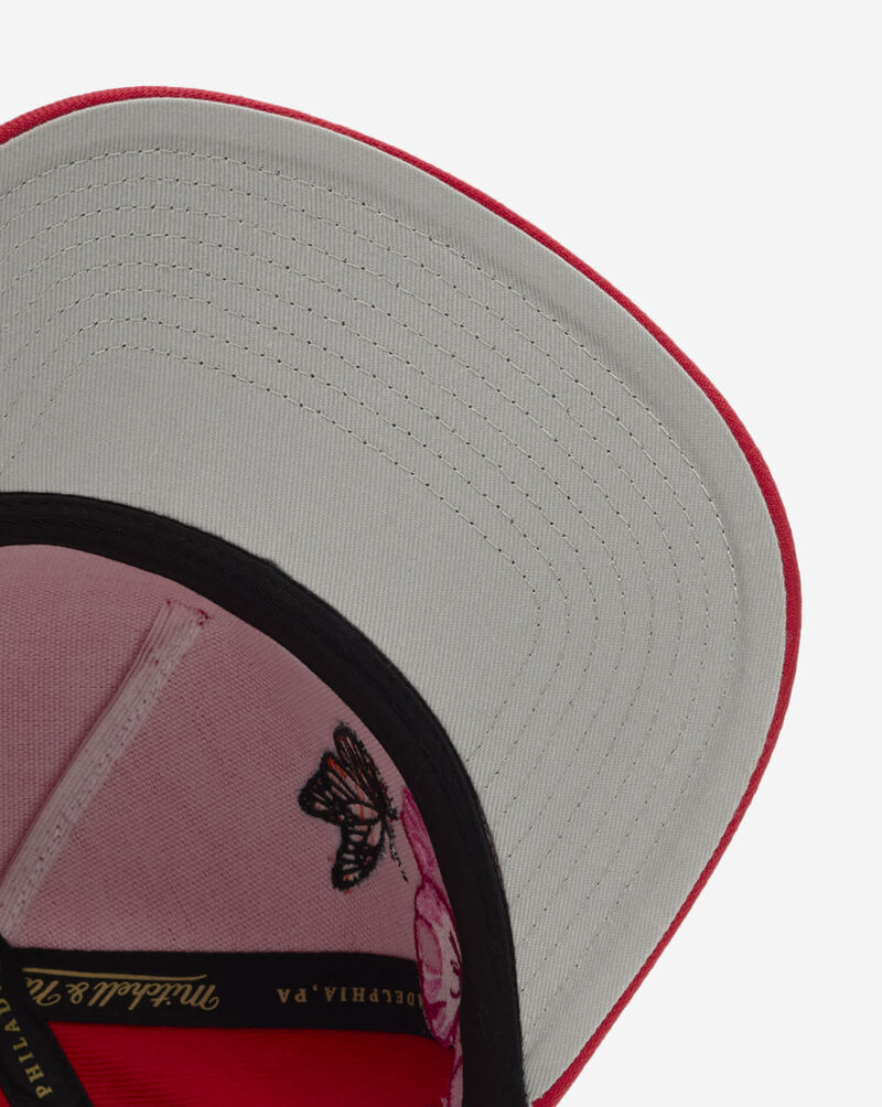 Mitchell  Ness Philadelphia Phillies Pro Pinch Butterfly Snapback Hat HP20187-PPHRED1 Red 4