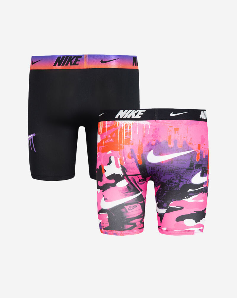 Nike Big Kids' 2PK Printed Boxer Briefs 9N1061-A96 Multi 3