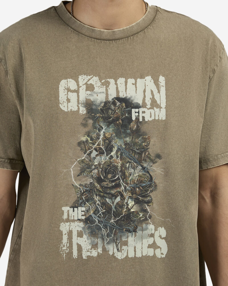Mister Tee Grown From The Trenches Tee MTUS493A-US-03254 Beige 3