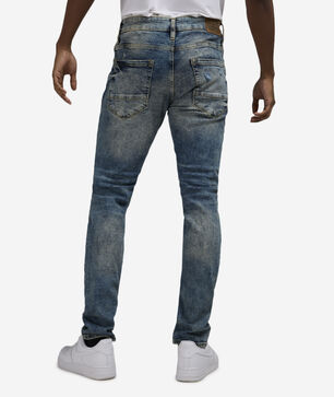 Slim Distressed 5-Pocket Jeans