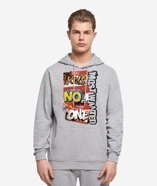 Trust No One Name Tag Hoodie