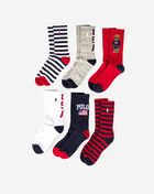 Bear 6Pk Crew Socks