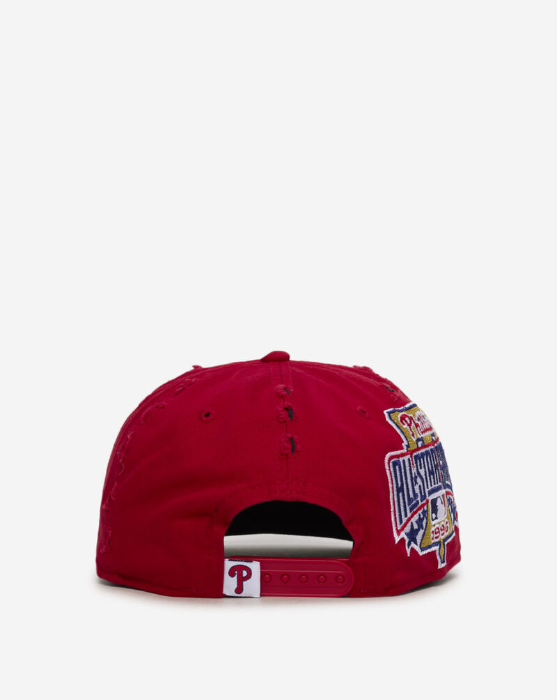 New Era 19Twenty Philadelphia Phillies Frayed Snapback Hat 60833831 Red 3