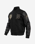 PRO STANDARD Black and Gold Detroit Tigers Varsity Jacket LDT6312887-JBK Black 2