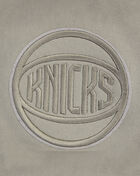 New York Knicks Neutral Drop Shoulder Fleece Pull Over Hoodie
