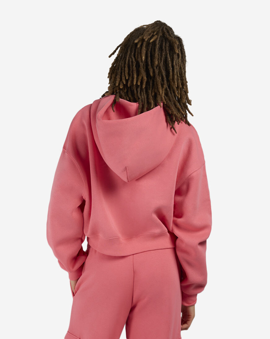 Shop Nike NSW Phoenix Fleece Oversized Cropped Henley Hoodie