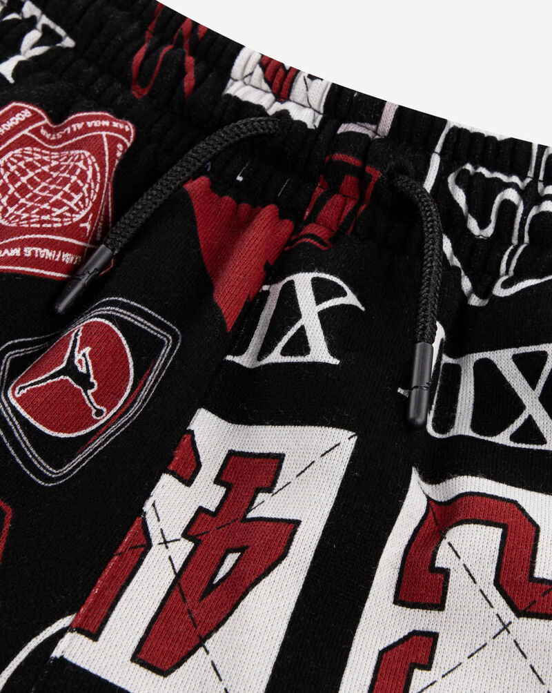 Jordan Big Kids' AOP Fleece Shorts 95D603-023 Black 4