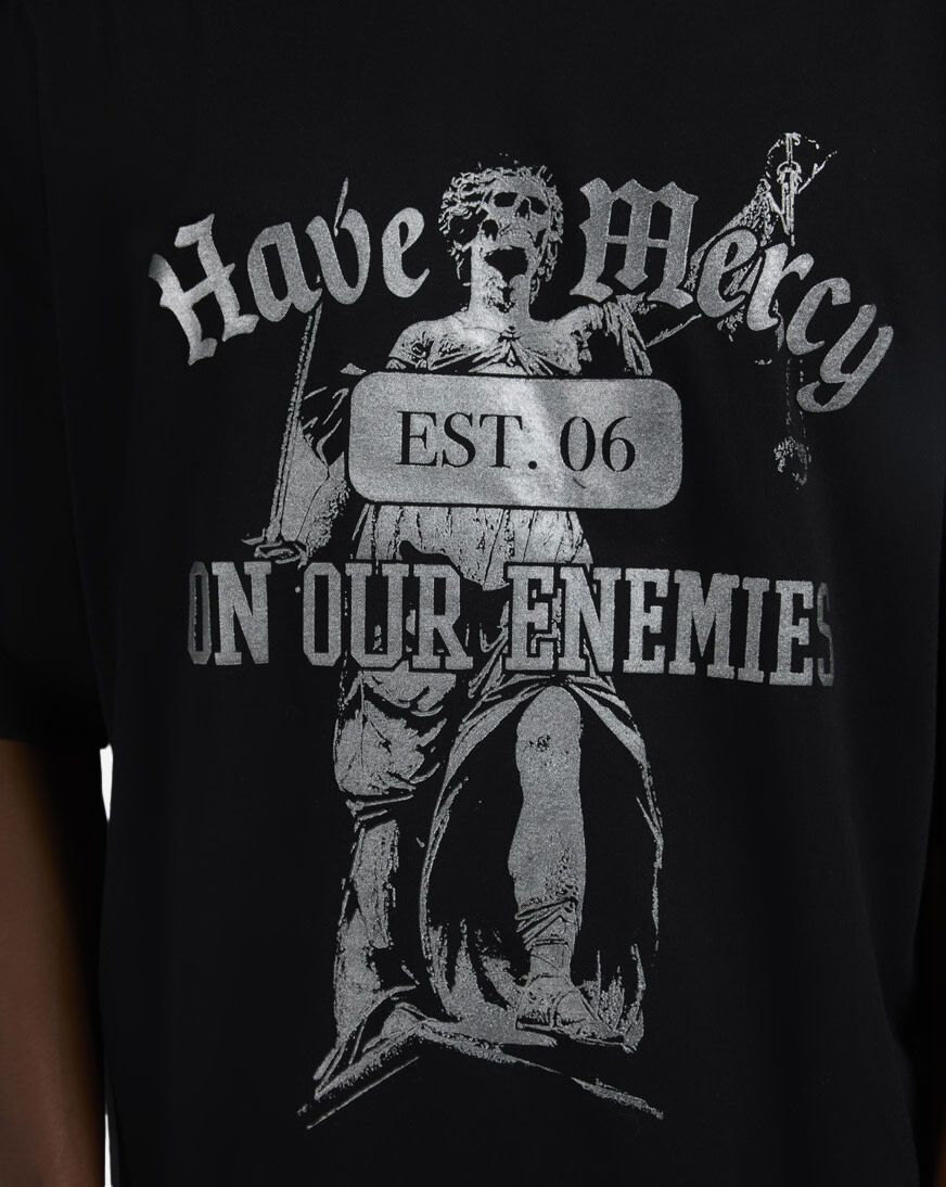 Shop Graphic Tees Foil Have Mercy Tee RR5-008T-001 black | SNIPES USA