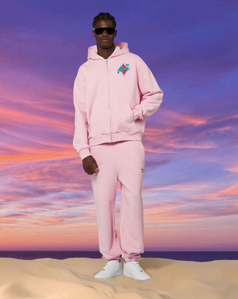 MCM MCM x SNIPES Palm Zip Hoodie SFM252-006-2-ROS Pink 6