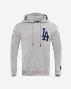 PRO STANDARD Los Angeles Dodgers Classic Chenille Double Knit Pull Over Hoodie LLD531601-GRY Grey 1
