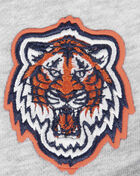 Detroit Tigers Mash Up Rib Fleece Cropped Pullover Hoodie