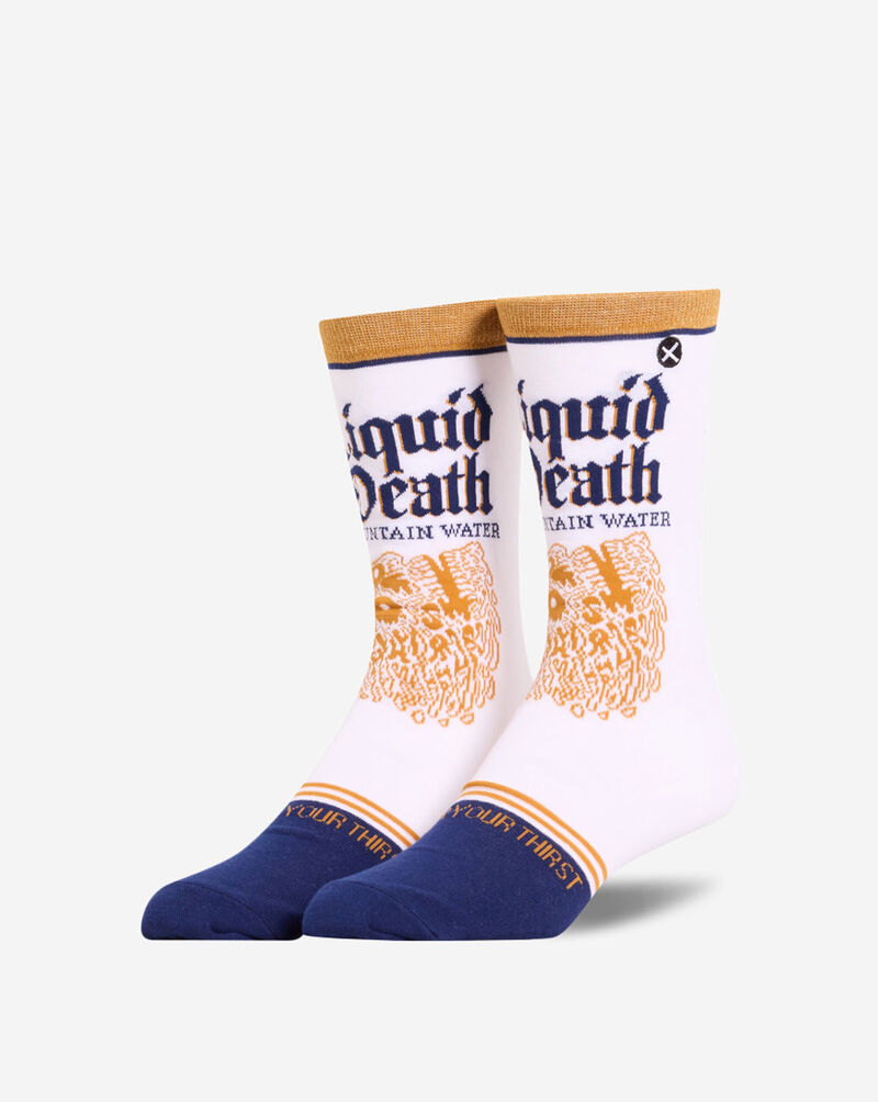 Odd Sox Liquid Death Mountain Water Crew Socks (L) 40029MONCD Multi 1