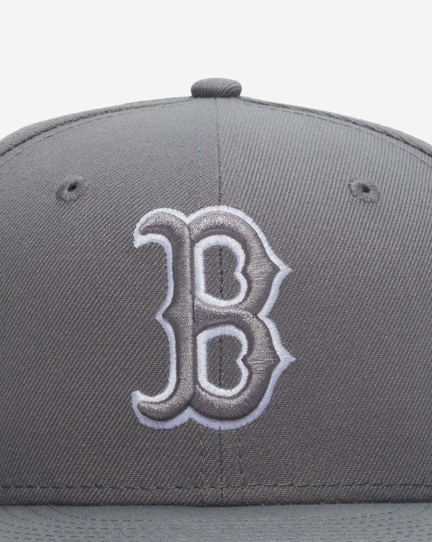 Shop New Era 59Fifty Boston Red Sox Core Fitted Hat 60956008 grey
