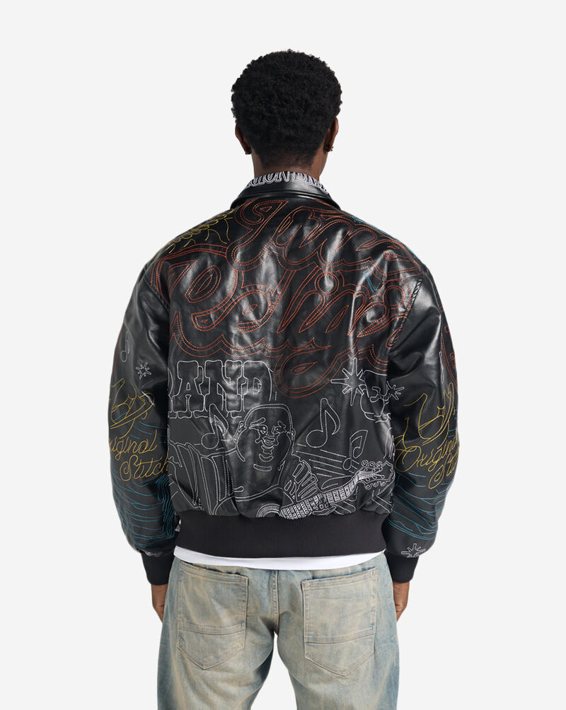 True Religion Trophy Retro Bomber jacket 110342-BLK Black 2