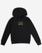 adidas Boys' Puff Multi Logo Back Hit Fleece Hoodie AA10721-AK04 Black 1