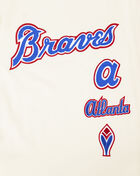 Big Boys' Atlanta Braves Retro Classic Striped Rib Tee
