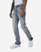Semi-Stacked Frayed Jeans