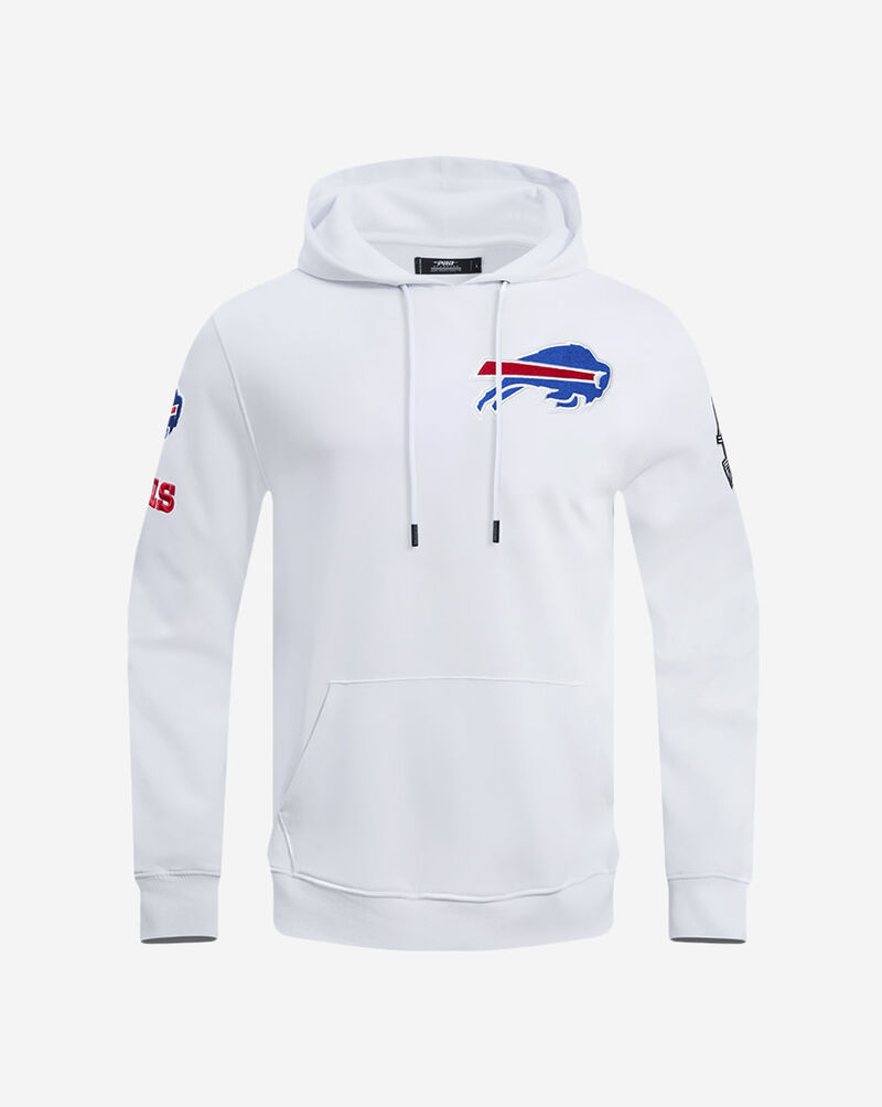 PRO STANDARD Buffalo Bills Chenille Double Knit Pull Over Hoodie FBB5410172-WHT White 1