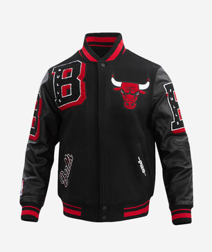 Chicago Bulls Mash Up Rib Wool Varsity Jacket 