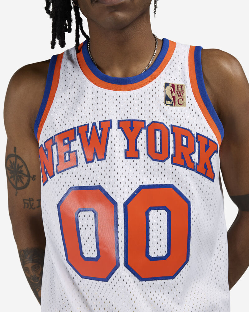 Mitchell  Ness Doomsday 2025 Knicks Jersey JY17161-NYKWHIT Blue 4