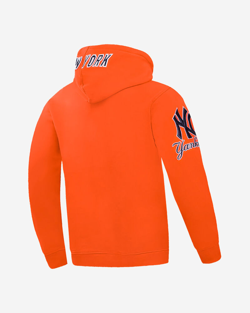PRO STANDARD New York Yankees Classic Chenille Double Knit Pull Over Hoodie  LNY531152-ORG Orange 3
