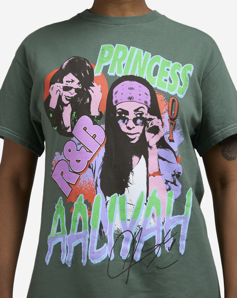 Graphic Tees Aaliyah Front and Back Tee ALH139273 Green 3