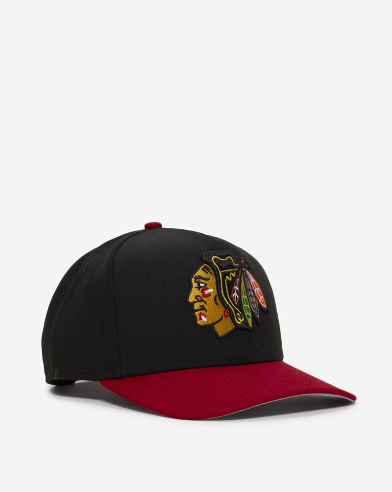 New Era 9Fifty Chicago Blackhawks A-Frame Two Toned Snapback Hat  70903853 Black 1