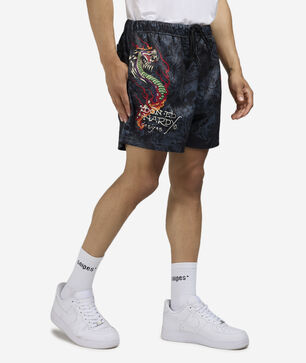 Cobra Flame Mesh Shorts