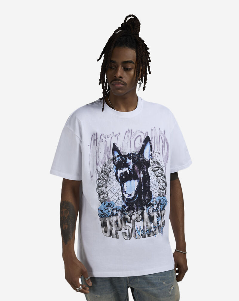 Upscale Blinged Hellhound Tee MTUS522-00220 White 1