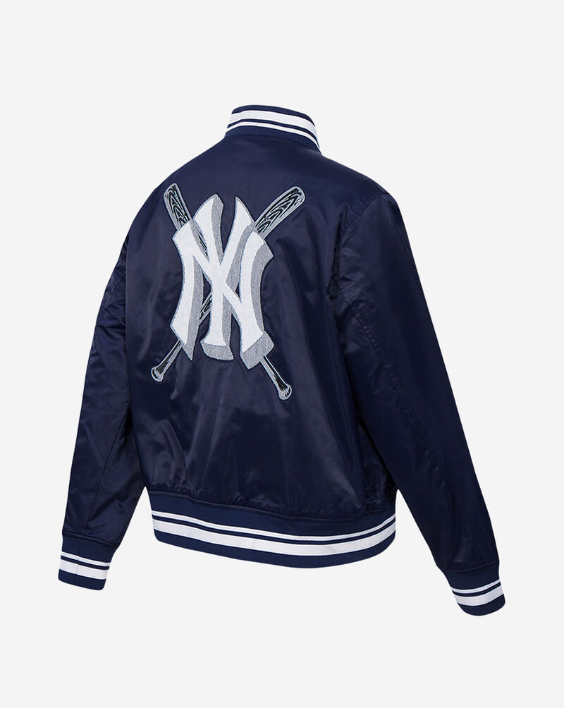 PRO STANDARD New York Yankees Mash Up Rib Satin Jacket LNYU314708-MDN Blue 3