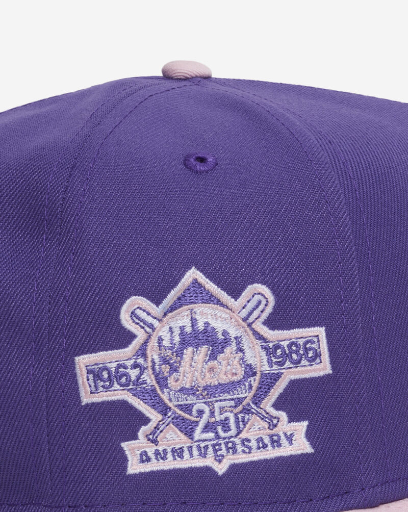New Era 9Fifty New York Mets A-Frame Snapback Hat 71011772 Purple 2