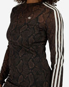adidas Snake Print Maxi Dress KX1892 Brown 3